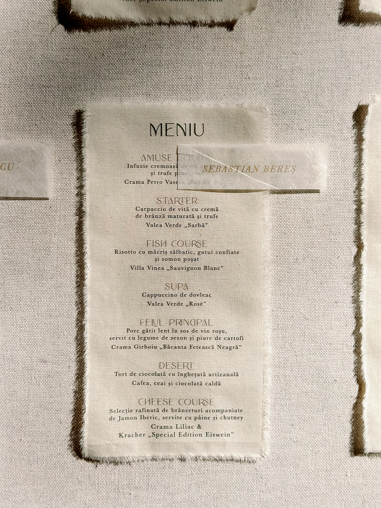 Fabric Individual Menu