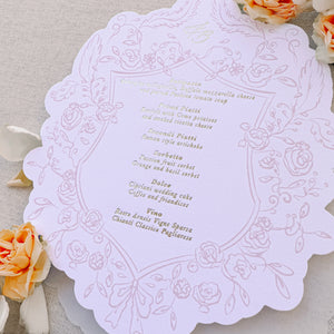 Romantic Como Luxury Version Individual Menu