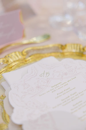 Romantic Como Luxury Version Individual Menu