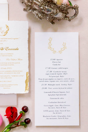 Classic Romance Individual Menu