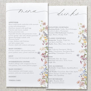 Enchanted Garden Individual Menu